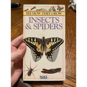 Insects and Spiders: See how they Grow VHS, In very Good Condition